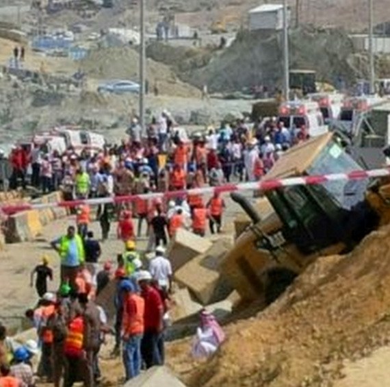 Makkah Tembok Konkrit  Runtuh Enam Maut Lima Cedera 