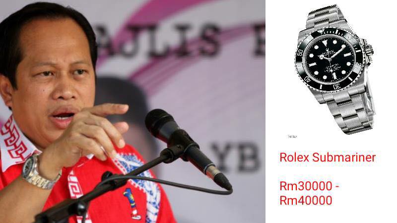 Ahmad Maslan Nafi Pakai Rolex Berharga Puluhan Ribu Mynewshub