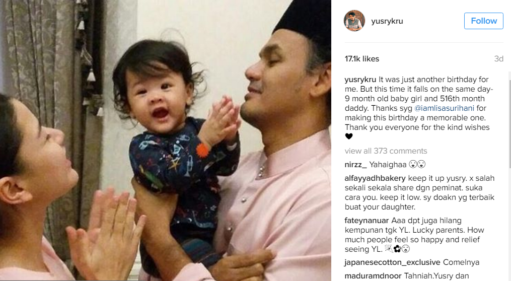 Foto Terbaharu Anak Yusry Curi Tumpuan Ramai