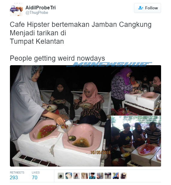 Betul Ke 'Cafe Jamban' Terletak Di Tumpat Kelantan?