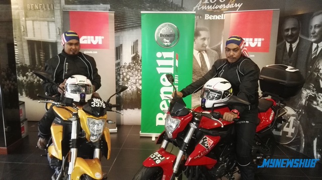 2 Penunggang Catat Sejarah Menunggang Benelli 5000KM