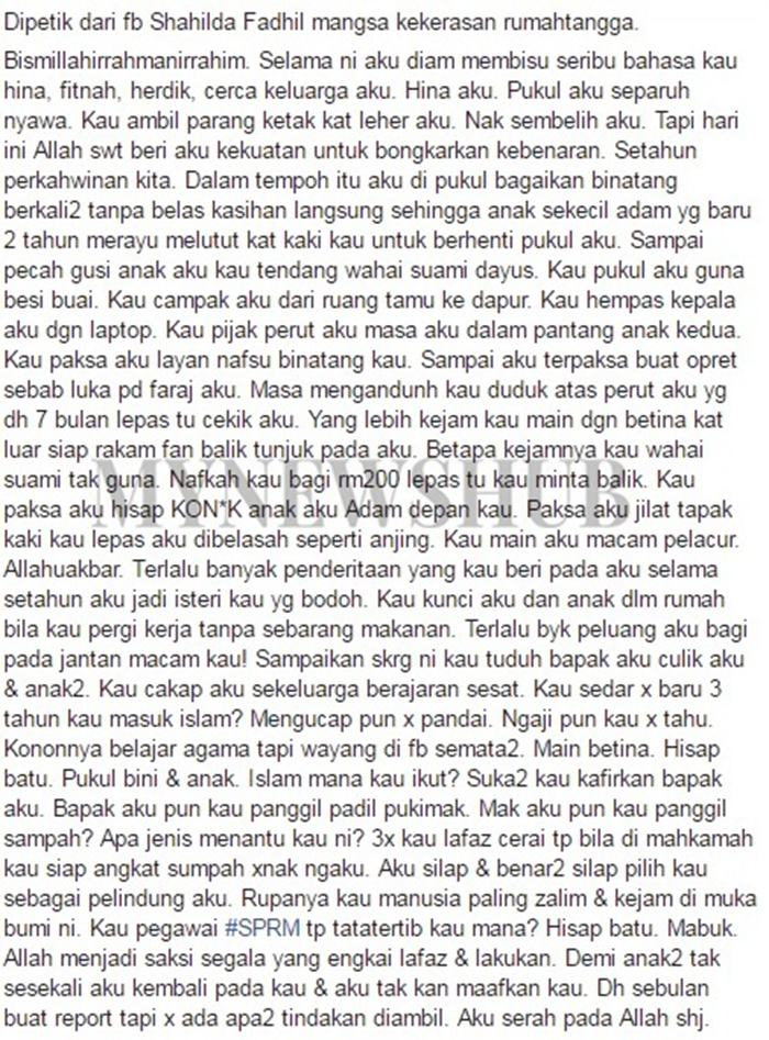 'Ko Paksa Aku Hisap KON*K Anak' - Wanita Dakwa Dibelasah Suami