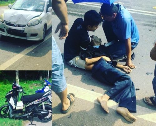 Bapa Achey cedera bahagian kiri akibat kemalangan jalan raya.