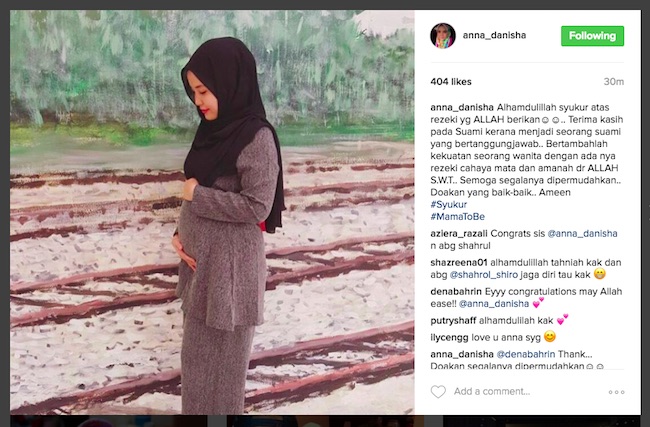 Shahrol Shiro, Isteri Bakal Timang Anak Sulung