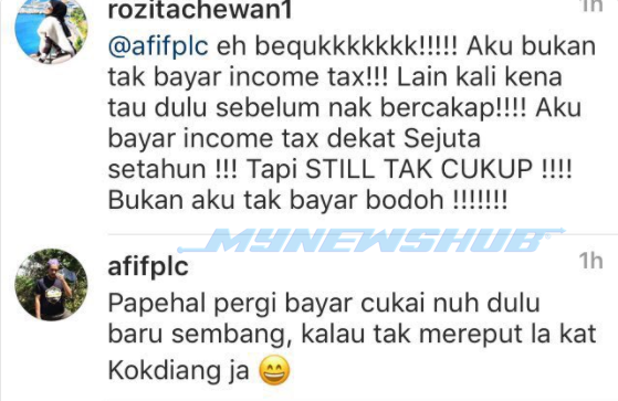 Che Ta Mengamuk Di IG, Gelar Seorang Netizen Beruk