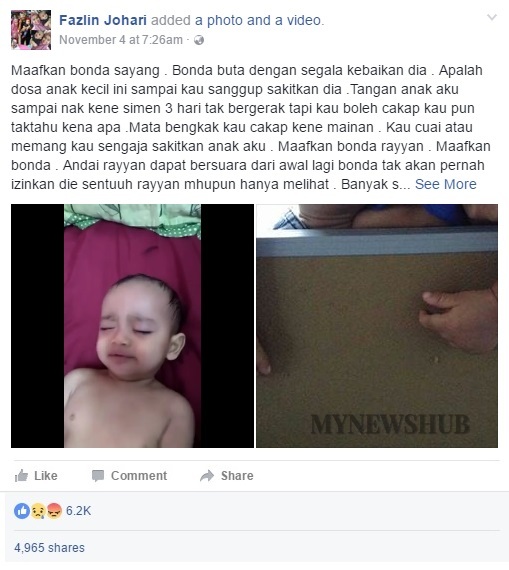 Didera Pengasuh Sehingga Lebam Mata & Bengkok Tangan