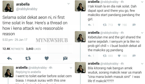 Diserang Makcik Kolot Ketika Solat Gara-Gara Baju 'Anjing'