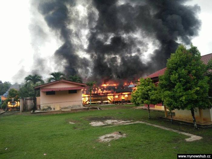 Asrama Wanita Sekolah Agama Musnah Terbakar