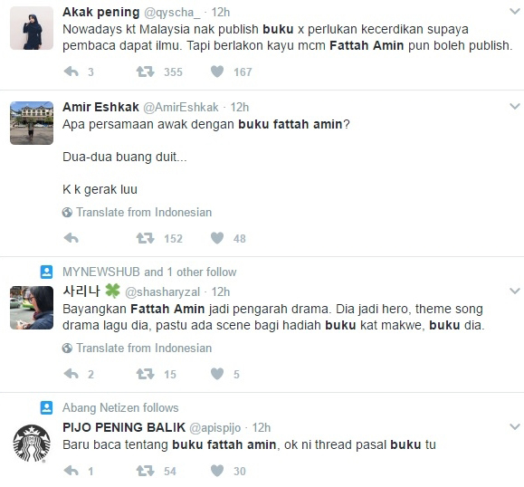 Netizen Kecam Buku Fattah 'Bangang' Dan Penuh Selfie