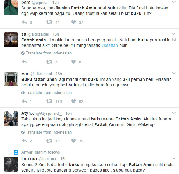 Netizen Kecam Buku Fattah 'Bangang' Dan Penuh Selfie