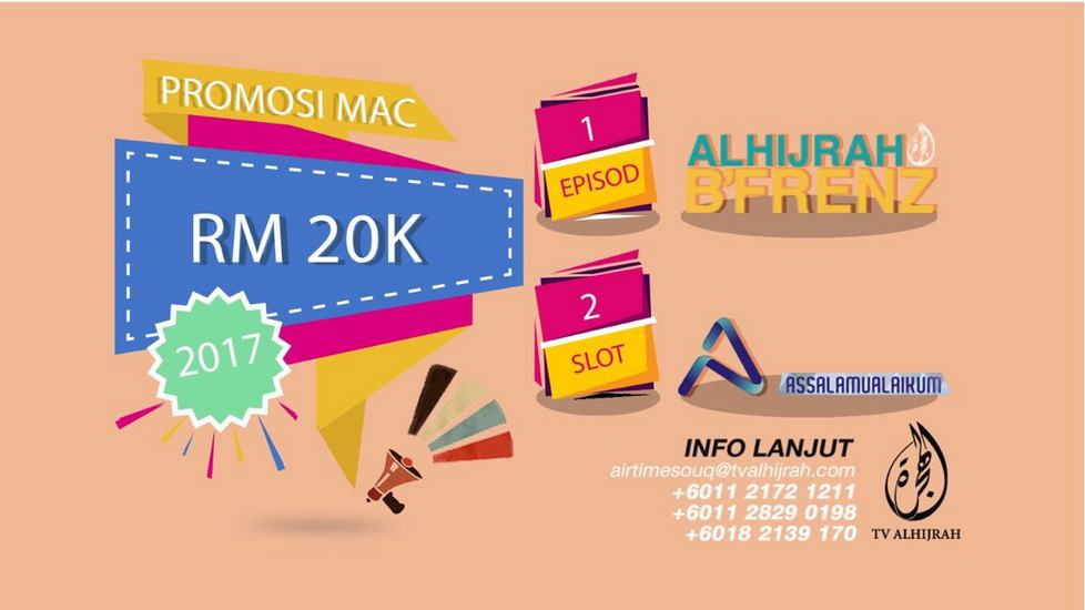 TV AlHijrah Lancar Kombo Iklan Mewah April