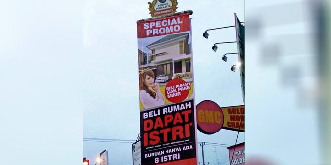 Heboh Di Indonesia Iklan 'Beli Rumah Dapat Istri'