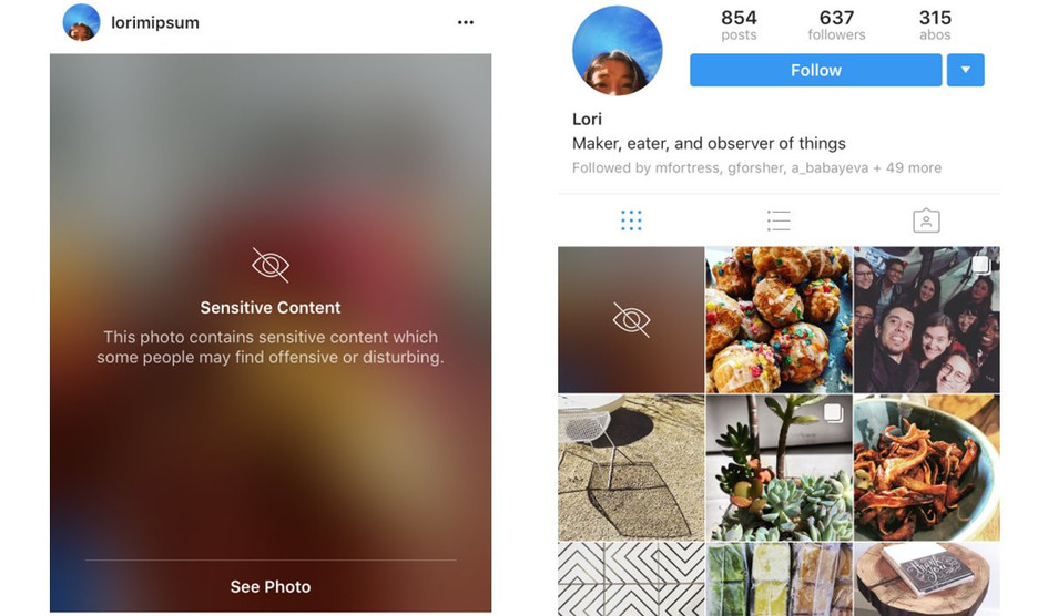 Instagram Kaburkan Gambar, Video Berunsur Sensitif