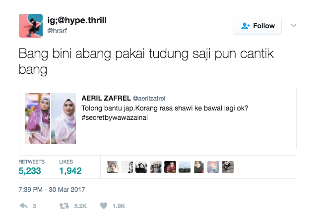 Twit Respons Aeril Ni Memang Kelakar Habis...