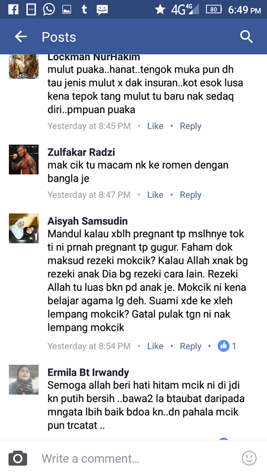 "Cantik Pun Tak Guna Kalau Mandul" - Siti Dihina Mak Cik FB