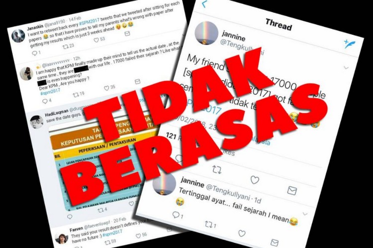 Tular 17 000 Calon Spm Gagal Sejarah Disahkan Palsu Mynewshub