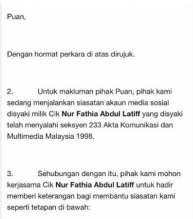 Fathia Tak Puas Hati Akaun Media Sosial Bakal Disiasat ...