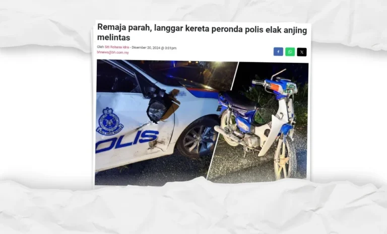 Rakaman ‘Dashcam’ Kereta Peronda Diambil Pegawai Penyiasat, Bukan Hilang – Polis